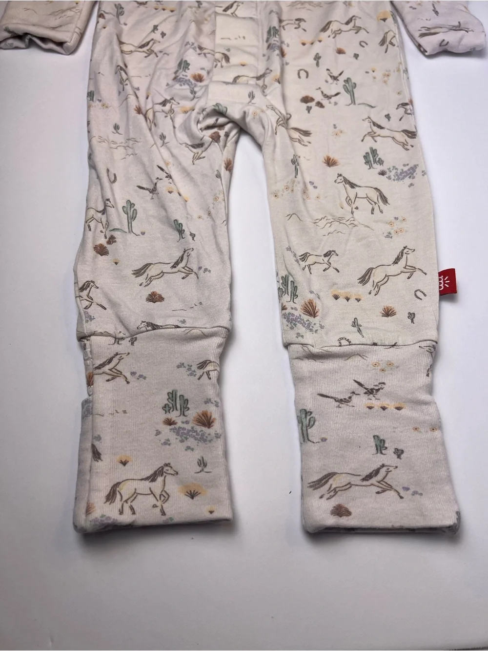 Magnetic Me Born to Run Horse Desert Modal Footie Pajamas 6-9 Months